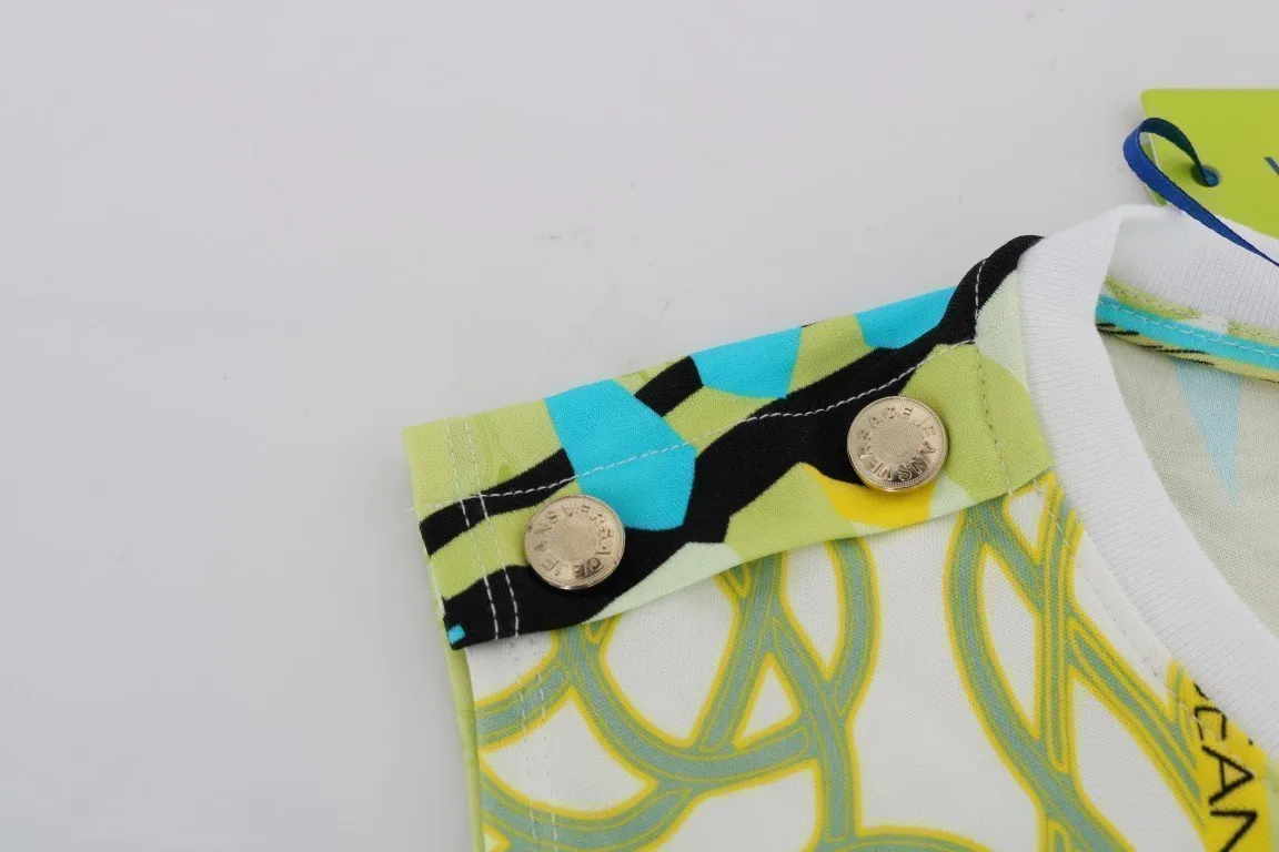 Yellow Stretch Motive Blouse