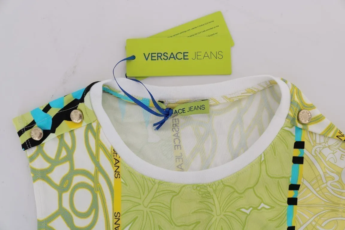 Yellow Stretch Motive Blouse