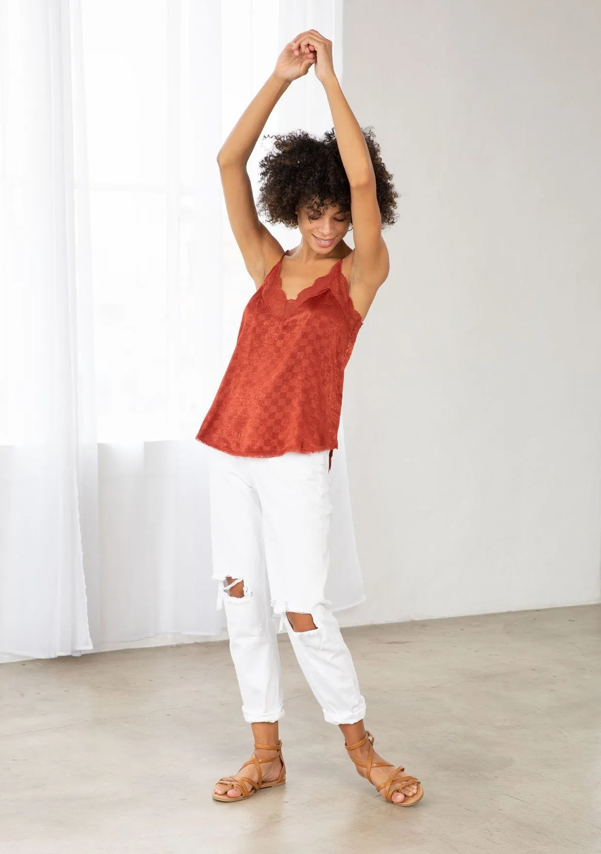 Zizou Checkered Cami